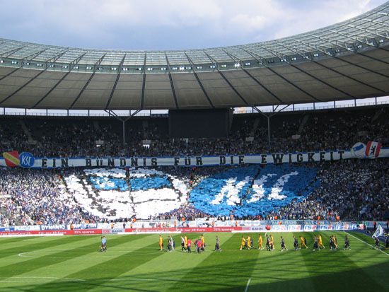 Bundesligaspiel Hertha BSC - Karlsruher SC