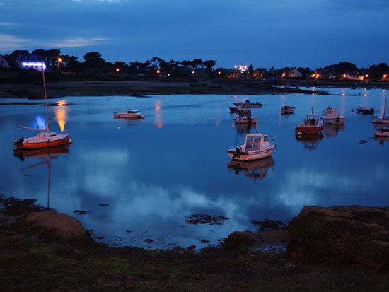 Ploumanac&apos;h - Boote am Abend