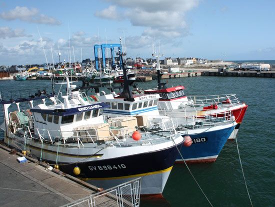 Le Guilvinec - Fischerboote im Hafen