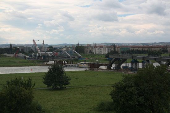 Baustelle Waldschlößchenbrücke