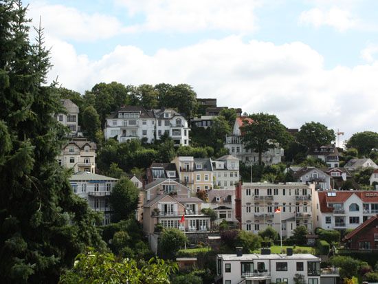 Blick auf Blankenese