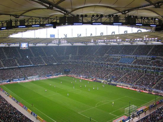 Bundesligaspiel Hamburger SV - Karlsruher SC