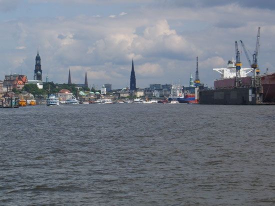 Blick auf Hamburg