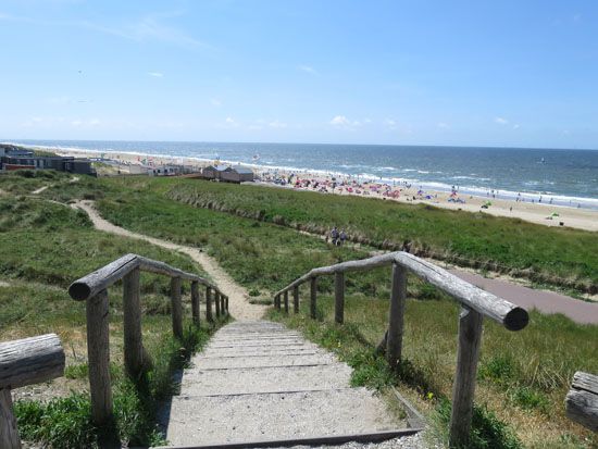 Blick zum Strand Egmond aan Zee