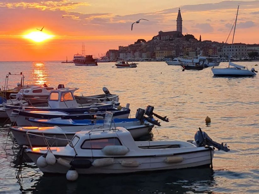 Sonnenuntergang in Rovinj