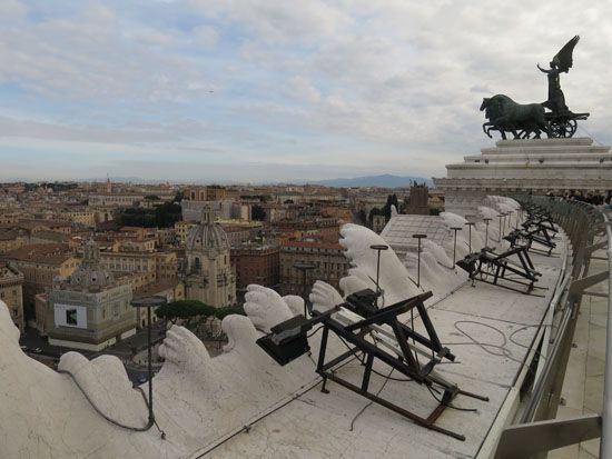 Auf dem Monumento a Vittorio Emanuele II