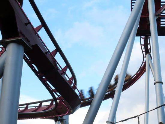 Achterbahn im Vergnügungspark Tivoli