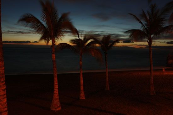 Abendstimmung am Strand von Puerto Naos