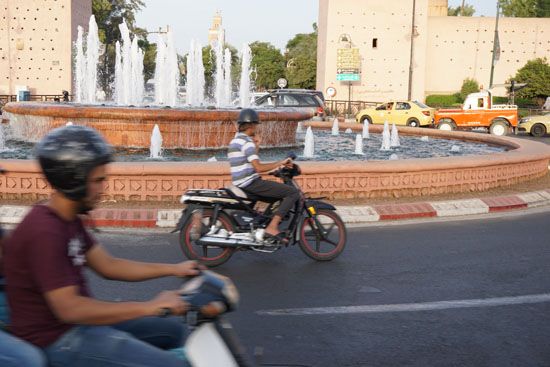 Straßenszene in Marrakesch