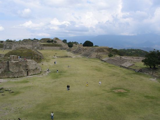 Monte Albán: Blick von der Plataforma Sur