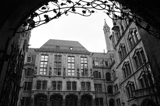 Innenhof des Münchner Rathauses