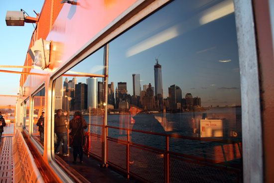 Auf der Staten Island Ferry