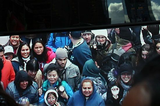 Touristenbelustigung am Times Square