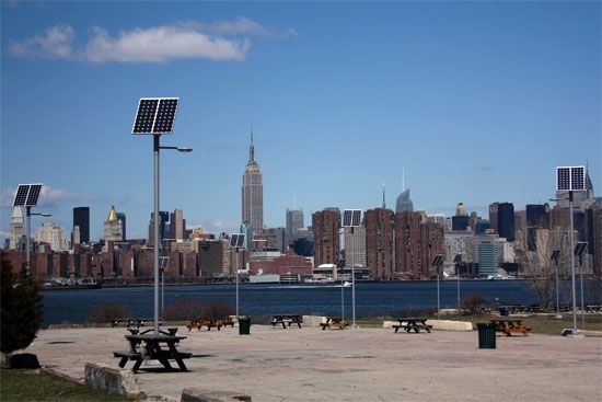 Blick auf Manhattan von Williamsburg