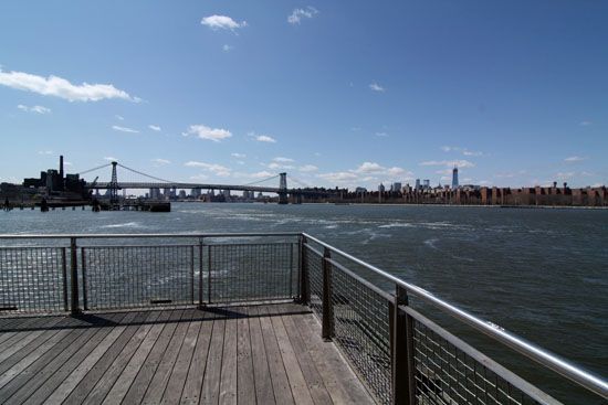 Blick auf Manhattan von Williamsburg