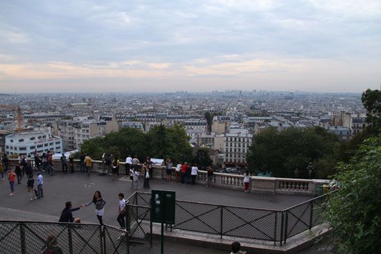 Ausblick von Sacré-Cœur auf Montmartre