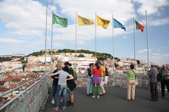 Aussichtsplattform des Elevador de Santa Justa