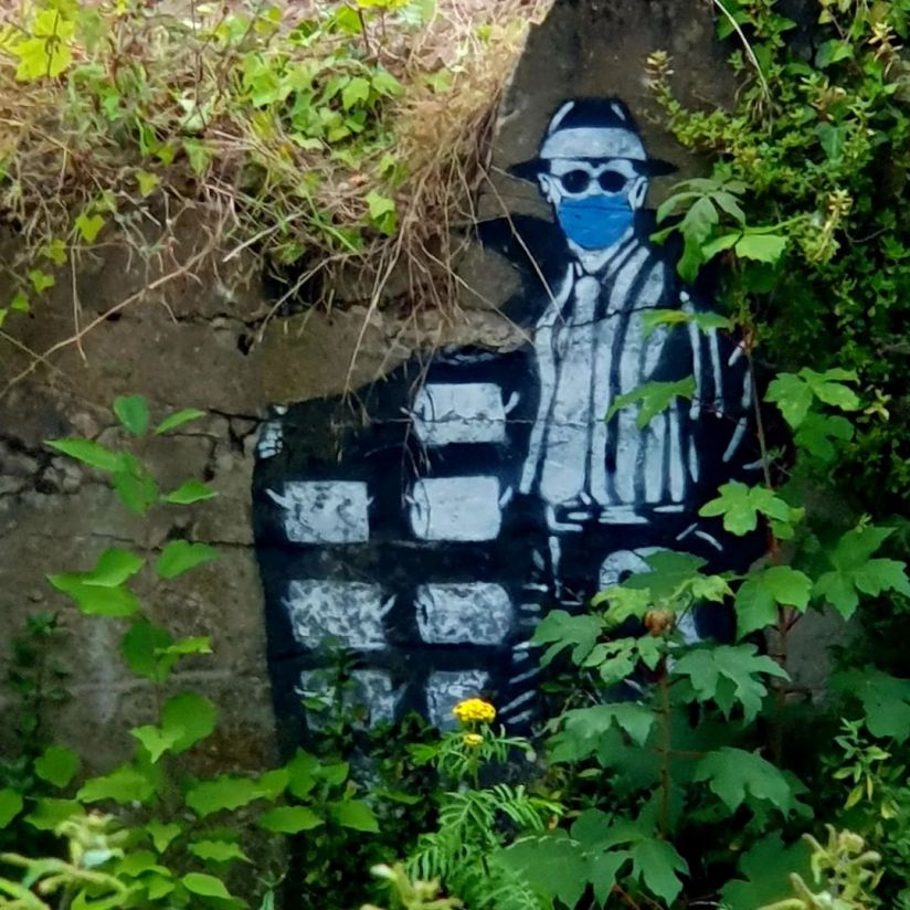 Corona-Graffiti in Uerdingen