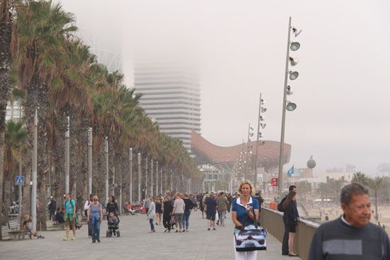 Strandpromenade am Playa de Barceloneta