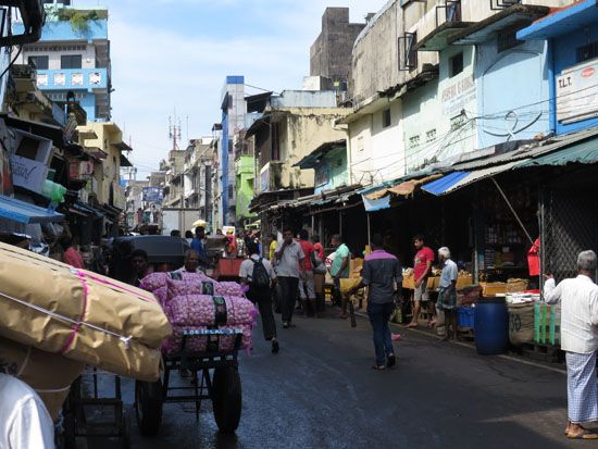 Basarviertel in Colombo