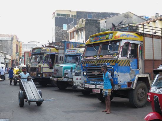 Basarviertel in Colombo