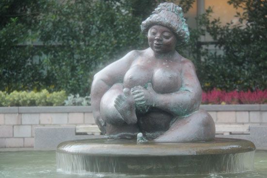 Brunnenfigur Wilhelmine