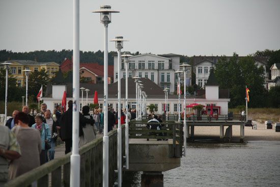 Auf der Seebrücke in Ahlbeck