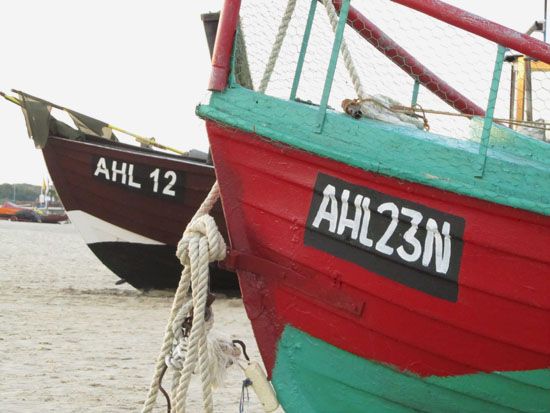 Boot am Strand