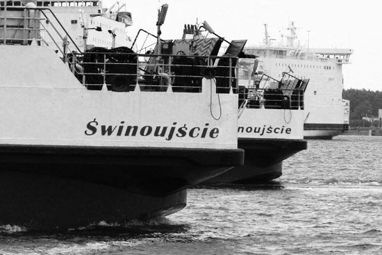 Am Hafen von Swinemünde