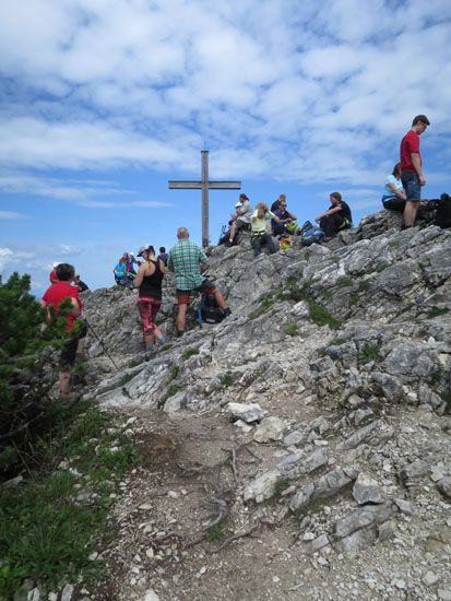 Mächtig Betrieb auf dem Gipfel des Iseler