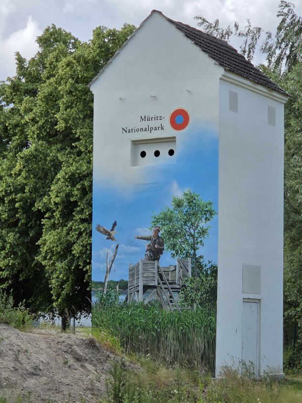 Trafohäuschen im Müritz Nationalpark