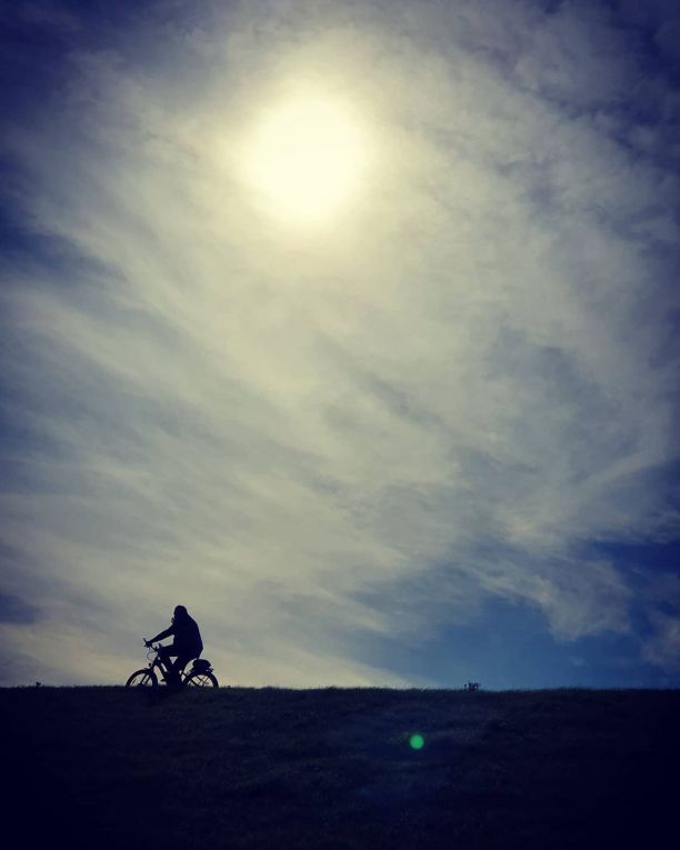 Radfahrer auf Borkum