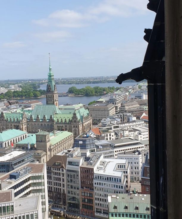 Ausblick vom Mahnmal St. Nikolai