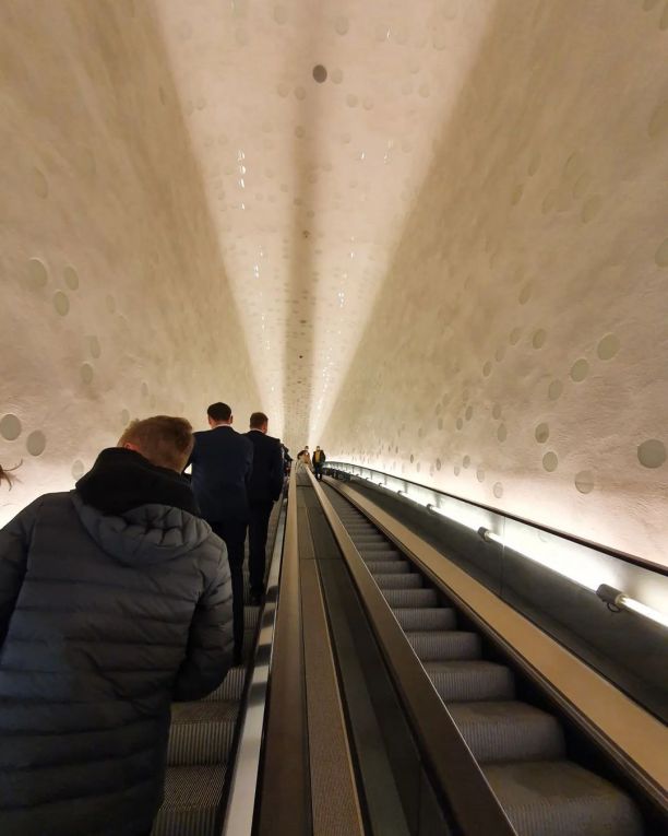 Rolltreppe in der Elbphilharmonie