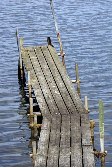 Bootsteg am Neustädter Binnenwasser