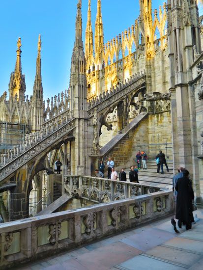 Auf dem Duomo di Milano