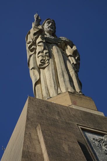 Christus-Statue auf dem Urgull