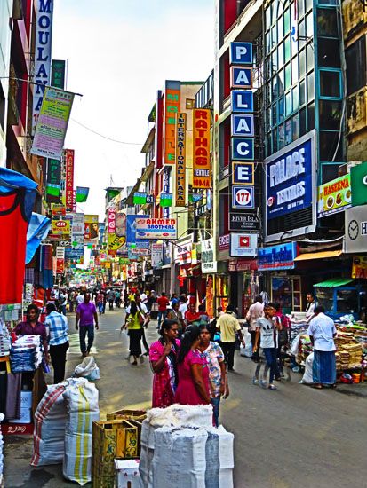 Basarviertel in Colombo