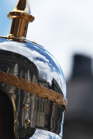 Wachwechsel beim Stockholmer Schloss