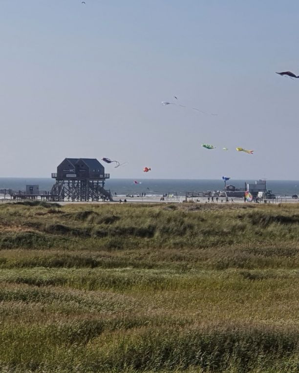 Drachen am Strand von St. Peter-Ording