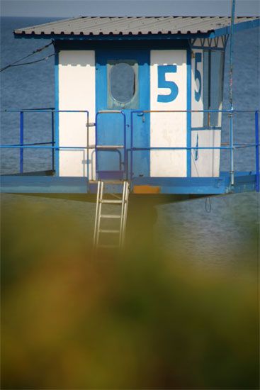 Wachturm am Strand