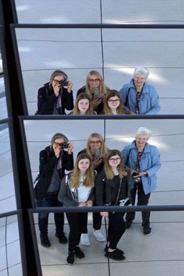 Selfie in der Reichstagskuppel