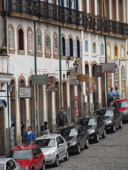 Am Praça Tiradentes in Ouro Preto