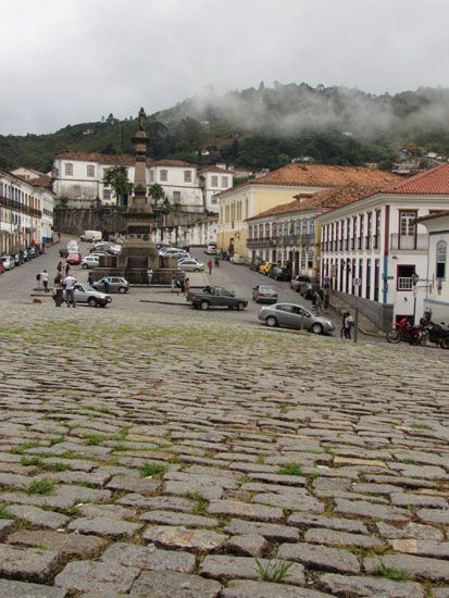 Praça Tiradentes in Ouro Preto
