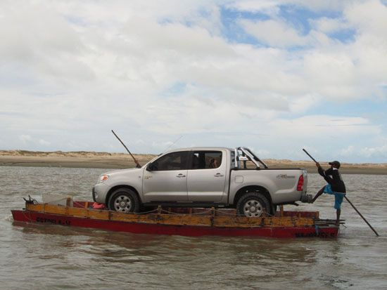 Fähre auf der Fahrt von Camocim nach Jericoacoara