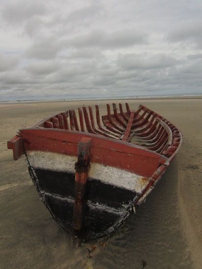 Verlassenes Boot in Jericoacoara