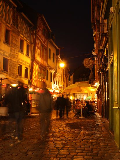 Rennes - Altstadt bei Nacht