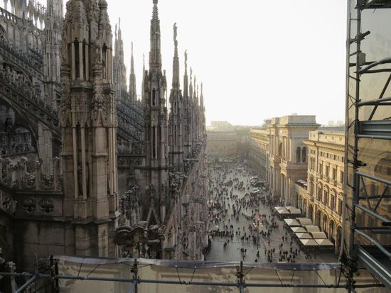 Blick vom Duomo di Milano
