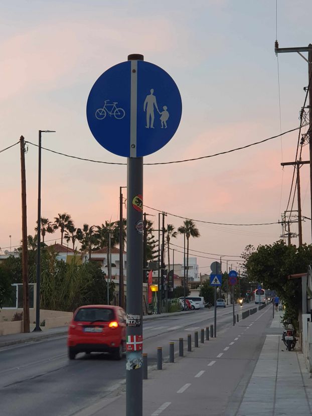 Radweg in Kos-Stadt