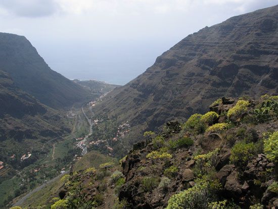 Valle Gran Rey -  Straße nach Arure